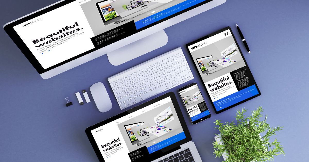 Professional business website design on laptop and smartphone – Ravtar Digital